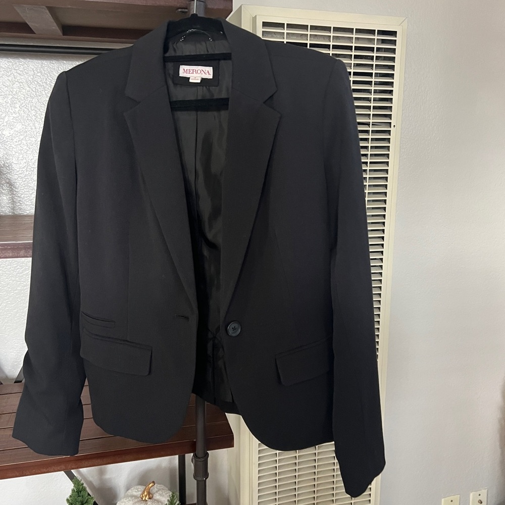 Merona Blazer Black Size 4